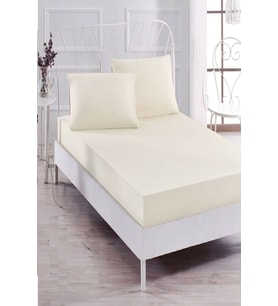 Bebesi 180x200+35 cm Çift Kişilik Havlu Lastikli Çarşaf Takımı 50x70 cm 2 Adet Yastık Kılıfı