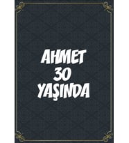 Klasik Temalı 30 Yaş Doğum Günü Afişi -2 35X50 cm