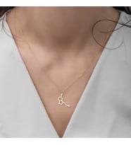 Altın Kaplama Serotonin Gümüş Kolye