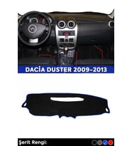 Dacia Duster 2009-2013 3d Torpido Koruma Kılıfı - Ön Göğüs Kaplama - Mavi Şerit