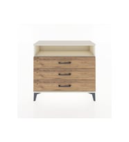 Arges Şifonyer Tek Raflı 3 Çekmeceli 88x30x80 Aytaşı-Çam