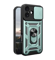 Apple iPhone 17 Pars Lens Yüzüklü Silikon - Yeşil
