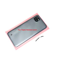 Tkgz Oppo Realme C11 Arka Pil Batarya Kapağı FÜME