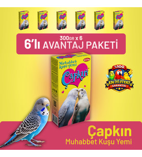 Çapkın Muhabbet Kuşu Yemi - 6 Adet