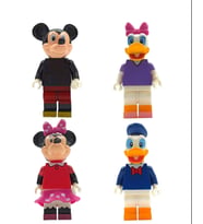 Mickey Mouse ve Minnie Mouse 4'lü Figürler Mickey Mouse Karakterler Her Biri 10cm. (Çok Renkli)