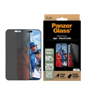 PanzerGlass iPhone 16 Pro Max UWF Hayalet Cam Ekran Koruyucu (Siyah)