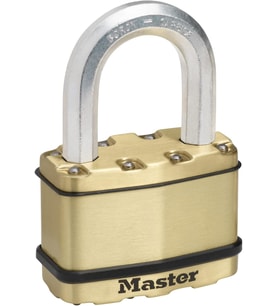 Master Lock Ağır Hizmet Tipi Asma Kilit [Tuş Kilidi] [Lamine Çelik] [Hava Koşullarına Dayanıklı] M15