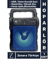 Kompakt Yüksek Ses Güçlü Bass Kamp Piknik Outdoor USB Solar Enerjili Fenerli BLUETOOTH HOPARLÖR
