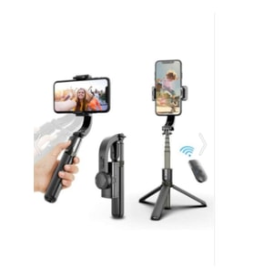 360° Bluetooth Telefon Tutucu ve Tripod, Profesyonel Gimbal L08 Anti Shake