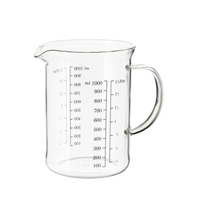 1 Litre Cam Ölçü Kabı, Mikrodalga ve Isıya Dayanıklı, Pratik Kullanım