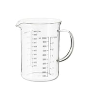 1 Litre Cam Ölçü Kabı, Mikrodalga ve Isıya Dayanıklı, Pratik Kullanım