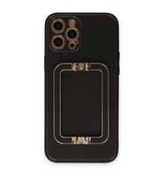 Apple İphone 12 Pro Max Kılıf Coco Elit Kapak - Siyah
