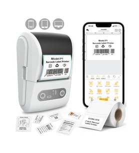 Mpı P1 Termal Yazıcı Etiket Yazıcısı Kablosuz Mini Taşınabilir Bluetooth, USB Şarjlı, Android, iOS