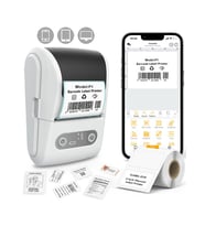 Mpı P1 Termal Yazıcı Etiket Yazıcısı Kablosuz Mini Taşınabilir Bluetooth, USB Şarjlı, Android, iOS
