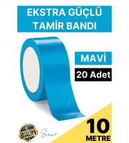 20 Adet 10 mt Mavi Tamir Takviye Kapatıcı Güçlü Onarım Bandı Su Geçirmez Sızdırmaz Dayanıklı Çatlak
