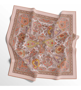Soft Pamuk Eşarp - 05404-1926 (Mor-Turuncu)