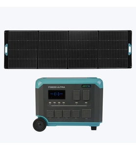 ANTFEA F3600 Ultra + 300W Taşınabilir Güneş Paneli [ 3.6 kW / 3 kWh / 300 W ]
