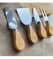Bambu Saplı Peynir Bıçağı Seti, 4 Parça