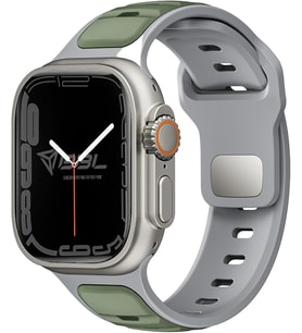 Lexroo Aple Watch Series SE/11/10/9/8/7/6/5/4/3 ile Uyumlu Silikon Kordon 46mm/45mm/44mm