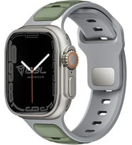 Lexroo Aple Watch Series SE/11/10/9/8/7/6/5/4/3 ile Uyumlu Silikon Kordon 46mm/45mm/44mm
