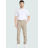 Erkek Chino Pantolon Boru Paça Straight Kalıp Günlük Kombinler Hafta Sonu Kaliteli Malzeme (Taş)