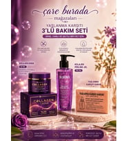 Kırışıklık ve Yaşlanma Karşıtı Set (Kolajen Peeling Jel & Yaşlanma Karşıtı Sabun & Kolajen Krem)