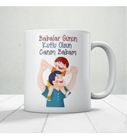 Canım Babam Baskılı Babalar Günü Kupa Bardak Kahve Kupa Bardak-2