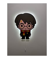 Ahşap Harry Potter Temalı Gece Lambası 26x32 cm, Dekoratif Işıklandırma (Krem)