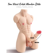 Do it Love - Tam Vücutlu Erkek Manken Dildo - Beyaz Ten
