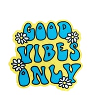 Good Vibes Only Baskılı Ahşap Bardak Altlığı