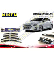 Hyundai Elantra Kromlu Cam Rüzgarlığı Niken 2016 Sonrası