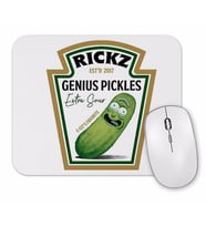 Rickz Genius Pickles Heinz Rick And Morty Mouse Pad