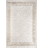 Dijital Kaymaz Yıkanabilir Beyaz Geometrik Salon Halısı Mutfak Halısı Koridor Halısı Yolluk 6151D