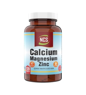 Ncs Kalsiyum Magnezyum Taurat Çinko 120 Tablet Vitamin D   K