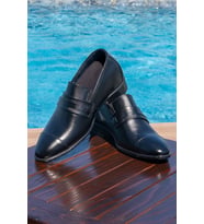 Loafer Model Siyah +7/+9 cm Boy Uzatan Erkek Ayakkabı Gizli Topuklu Kundura