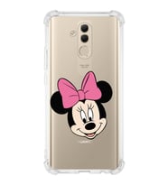Huawei Mate 20 Lite  Köşe Korumalı Antişok Kapak Minnie Mouse Tasarımlı Şeffaf  Kılıf