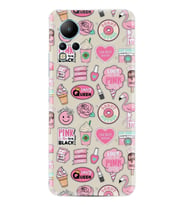 Infınix Note 12 Kılıf Resimli Desenli Baskılı Silikon Donut Flamingo 1415