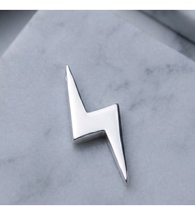 Gümüş Şimşek Kolye Ucu 925 Ayar Gümüş Şimşek Figürlü Unisex Kolye Ucu