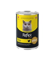 Reflex Plus Et Parçacıklı Tavuklu Yetişkin Kedi Konservesi 400 Gr