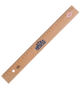 Hatas Tahta Cetvel Takviyesiz 30 Cm 0035
