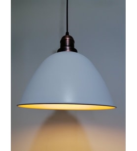 RİOLİGHT RETRO BEYAZ İÇİ GOLD TEKLİ METAL SARKIT ÇAP:28CM (Siyah)