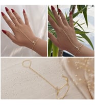 Premium Parlak Gold Renk Üçgen Taş Detaylı Zarif Şahmeran 316L Çelik Kadın Bileklik (22cm)
