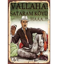 Şener Şen Maho Ağa Retro Ahşap Poster