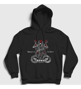 Presmono Unisex Siyah Sworn To The Dark Metal Watain Kapüşonlu Sweatshirt 504400tt
