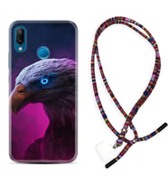 Huawei P20 Lite Mate 10 20 Lite Pro P40 Lite KılıfBoyun Asklı Rasta Silikon Kartal 1622