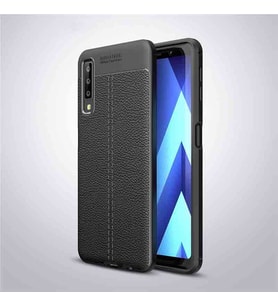 Samsung Galaxy A7 2018 Uyumlu Kılıf Zore Niss Silikon Kapak (Kırmızı)