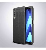 Samsung Galaxy A7 2018 Uyumlu Kılıf Zore Niss Silikon Kapak (Kırmızı)