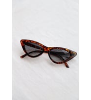 Leopar Desenli Cat Eye Güneş Gözlüğü