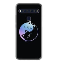 TCL 10L 10 Plus 10SE 20E 20SE 30SE L7 Kılıf Desemli Silikon Love Cats 1604