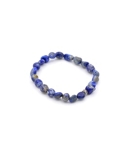 HAKİKİ AMORF KESİM DOĞAL LAPİS LAZULİ TAŞI BİLEKLİK 1.KALİTE 002